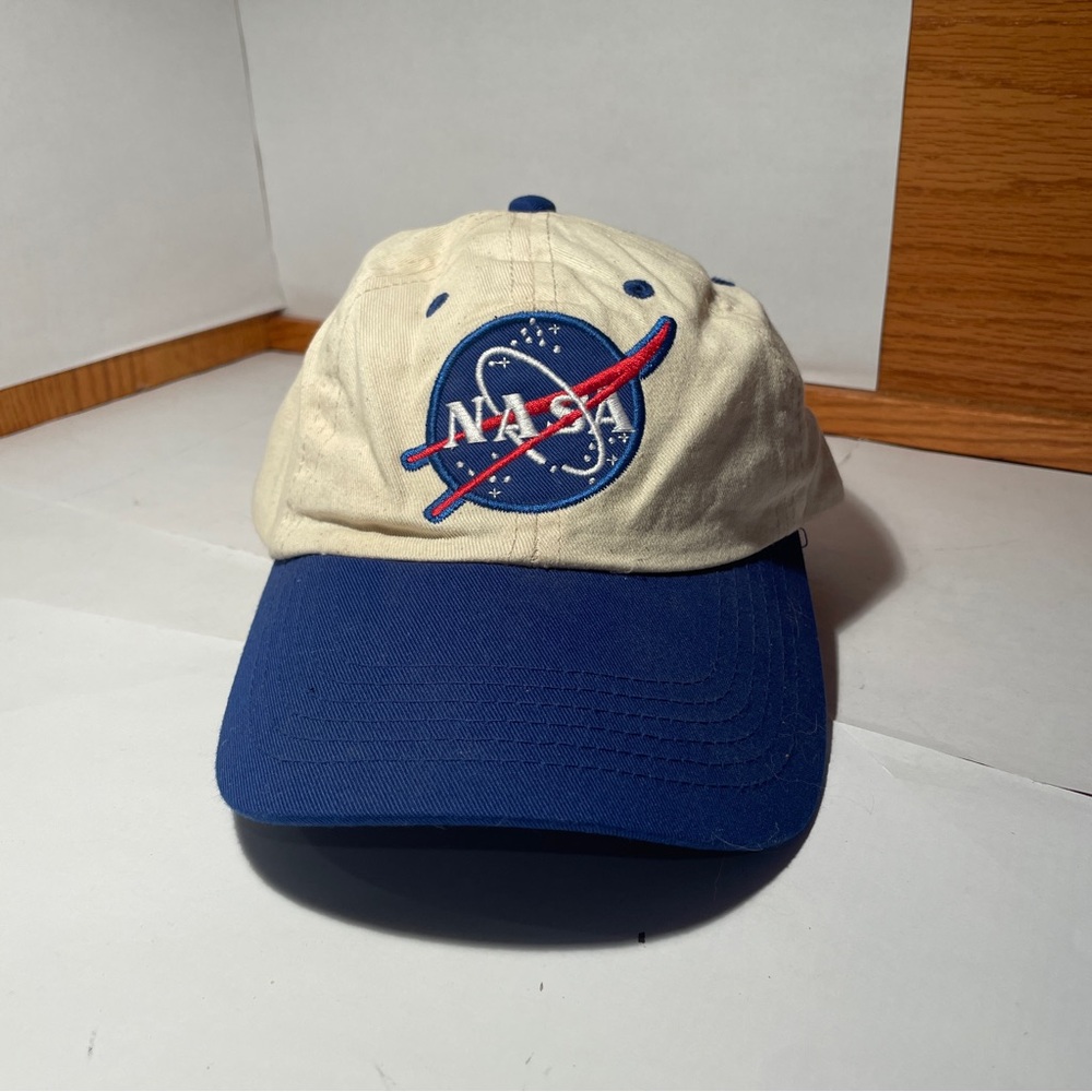 Kids NASA Cap - Blue and Cream